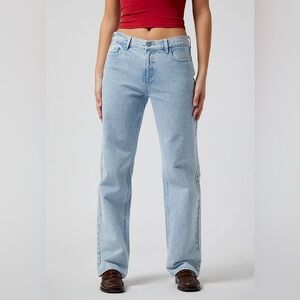 PacSun Women's Medium/Light Wash Jordyn Low Ride Straight Jeans
